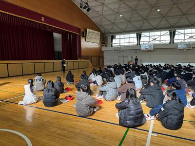 学年主任の先生のお話