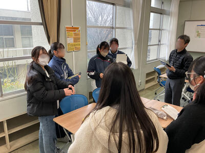 探究活動基礎発表会の様子①